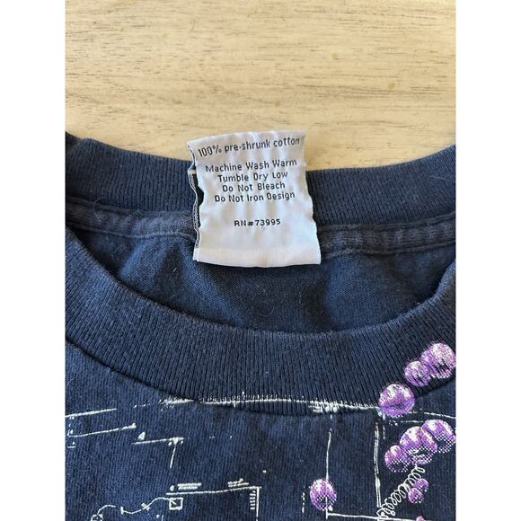 VTG 1991 Megadeth Shirt Rust In Peace Hangar Bubbles Metal Grunge WILD OATS RARE - Picture 6 of 16